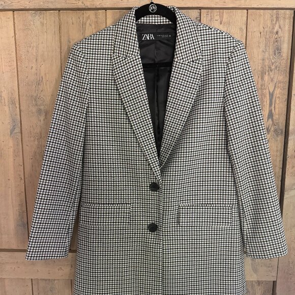 ZARA Houndstooth Blazer - Picture 1 of 3